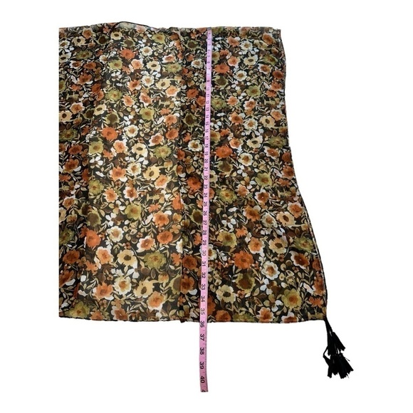 Beach Cover Up Boho Floral Kimono - Picture 5 of 5